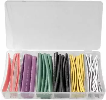 Schönwitz 11378 Schrumpfschlauch Sortiment Set 100 Teile 10cm farbig