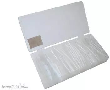 Schönwitz 32372 Schrumpfschlauch Sortiment Set 100 Teile 10cm transparent