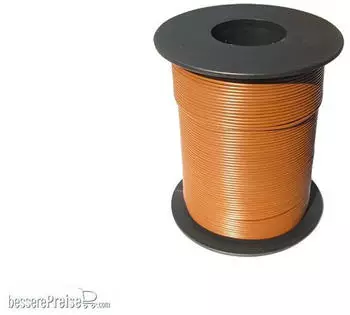 Schönwitz 50348 100 Meter Miniaturkabel Litze flexibel LIY 0,14mm² braun