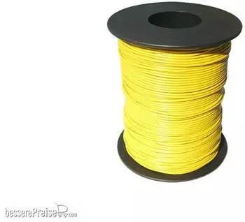 Schönwitz 50343 100 Meter Miniaturkabel Litze flexibel LIY 0,14mm² gelb