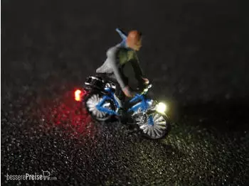Schönwitz N 50132 Fahrrad mit LED Beleuchtung Fahrer Schal
