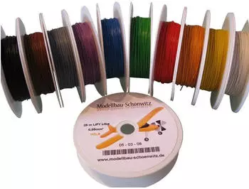 Schönwitz Schönwitz 50082 250 Meter Modellbau Litze 0,05mm² Sparset 10 Farben