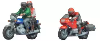 Noch N Motorradfahrer Bemalt Sitzend