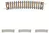 Hornby TT8017 TT Gebogenes Gleis Radius 4 396 mm 15°