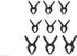 Noch 60105 Nylon-Klemmen-Set 9 Stück 3 große 6 kleine G,1,0 0 0M 0E T