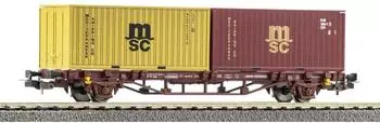 Piko H0 Pi Containertragwg. 2x 20'' Msc Conta