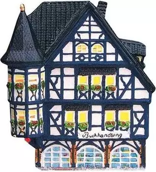 Wurm Lichthaus "Buchhandlung Linz/Rhein" Porzellan (Fachwerkhaus)
