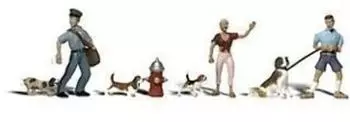 Woodland Scenics WA2768 SPUR 0 Leute und Hunde