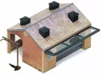 Hornby Güterschuppen, angemalt, OO-Spur 1:76 (R8002)