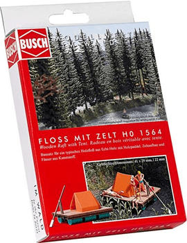 Busch Model Busch Floß mit Zelt (1564)