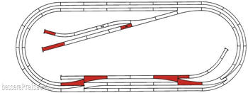 Roco ROCO LINE Gleisset E (Gleise mit Bettung) (42013)