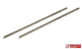 Rokuhan Gleis gerade, 440 mm mit Anschlussblende (2 Stück) (7297083)