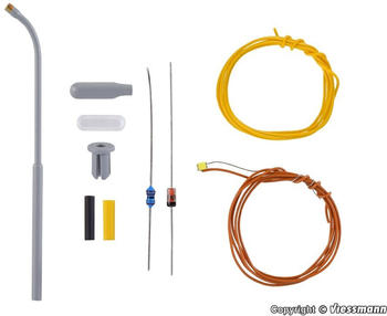 Viessmann Peitschenleuchte LED weiß Elektronik (6622)