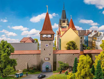 Faller Altstadtturm mit Mauer (232171)