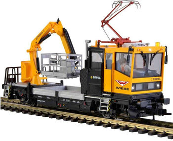 Viessmann Modellspielwaren Viessmann ROBEL Gleiskraftwagen 54.22 WIEBE mit Prüfpantograph und Arbeitskorb Wechselstrom mit Sound (2619)