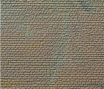 Kibri Mauerplatte unregelmäßig mit Abdecksteinen 10 x 15 cm 1:220 und N (36912)