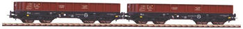 Piko 2er Set Flachwagen 401Zb PKP IV (58261)