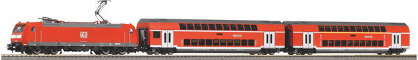 Piko SmartControl WLAN Set mit Bettungsgleis DB AG VI Doppelstockpersonenzug (59102)