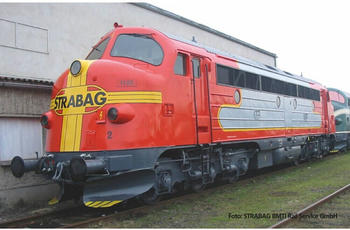 Piko G Sound-Diesellokomotive NOHAB Strabag V, inkl. PIKO Sound-Decoder (37451)