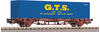 Piko H0 27700 H0 Containertragwagen 40 ́ Container GTS der FS 1 x 40 ́ GTS (27700)