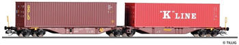 Tillig Containertragwagen Sggmrss "Kombiwaggon", Touax, Ep. VI (18070)