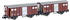 Hobbytrain 2 ged. SBB Güterwagen K3 braun Ep.IV (H24251)