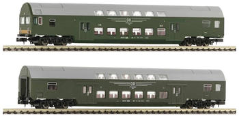 Fleischmann N 2er-Set 1: Doppelstockwagen der DR 2. Klasse (6260041)
