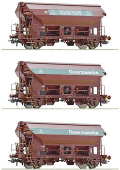 Roco H0 3er-Set Schwenkdachwagen der DB (77052)
