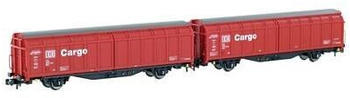 Hobbytrain N 2er-Set Schiebewandwagen Hbbillns der DB Cargo (H24651)