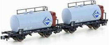Hobbytrain N H24802 - 2er Set Leichtbau-Kesselwagen DB/Aral Ep.III - Lemke