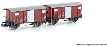 Hobbytrain N H24201 - 2tlg. Güterwagen Set K2 SBB braun Ep.III