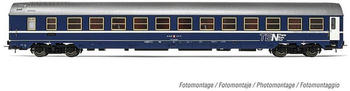 Rivarossi H0 (1:87) HR4334 - SBB Schlafwagen Typ MU 64 mit Schürzen im Originalzustand TEN mit aluminiumfarbenem Dach