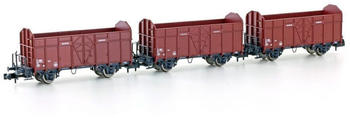 Hobbytrain N H24301 - 3er Set offene Güterwagen Fbkk SBB Ep.IV
