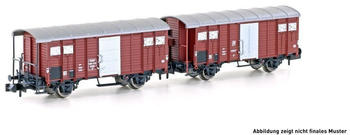 Hobbytrain N H24250 - 2tlg. Güterwagen Set K3 SBB braun Ep.III