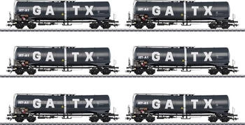 M&auml;rklin 6er-Set Kesselwagen Zans der GATX (47546)