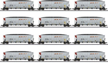 Märklin H0 12er-Set US Hopper Cars der BNSF (45666)