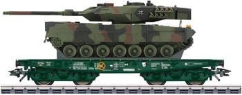 Märklin 48870 Schwerlast-Flachwgn Rlmmps Leo 2A6 DB AG Spur H0