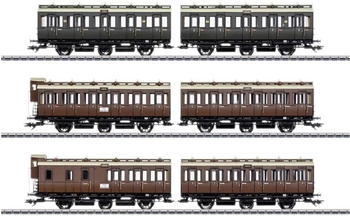 Märklin 42047 H0 6er-Abteilwagen-Set der KPEV