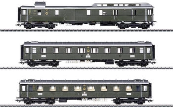 Märklin 42490 H0 3er-Set Schnellzugwagen PwPost4ü-28 der DRG