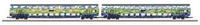 M&auml;rklin 87306 Z Doppelstockwagen-Set Touristik 1 der DB AG 2 Doppelstock-Mittelwagen