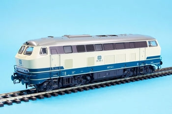 Lenz 40162-01 Diesellok BR216 198 ozeanblau/elfenbein, DB, Ep. IV