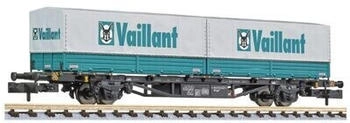 Liliput Containertragwagen Lgjs 571.1 440 4 621-0 mit 2 Wechselpritschen \"Vaillant\", DB, Ep. IV (L265223)