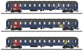 Märklin H0 Reisezugwagen-Set Bcm, 2. Klasse der DSB (42698)