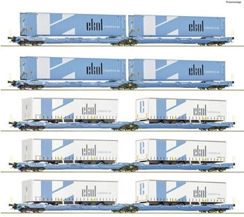 Roco H0 5er-Set Spedition Ekol (6600019) Roco H0 5er-Set Spedition Ekol (6600019)