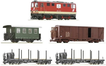 Roco H0e 5er-Zug Set Diesellok 2095 005-1 mit GmP der ÖBB (5550001) Roco H0e 5er-Zug Set Diesellok 2095 005-1 mit GmP der ÖBB (5550001)