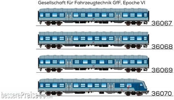 ESU H0 n-Wagen Bnrz 450.3 2. Klasse, GfF, Ep. VI (36068)