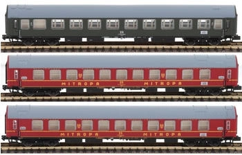 Arnold HN4423 3-tlg. Set Reisezugwagen „Spree-Alpen-Express", DR, Ep. IV