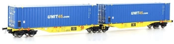 Mehano 28402 H0 Containerwagen Sggmrss'90 