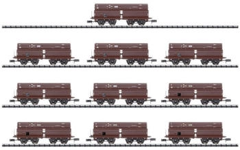 Trix Modellbahnen 15013 N 10er-Set Selbstentladewagen Erz Iid der DRG