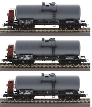 Roco H0 3-tlg. Set: 4-achsige Kesselwagen, DRG, Ep. II (6600062)